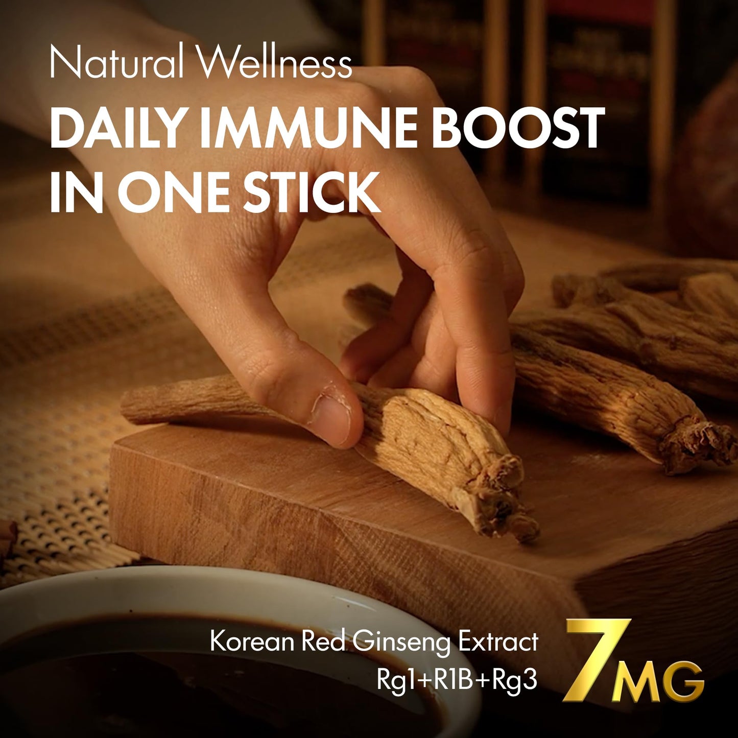 Jungwonsam red ginseng sticks arranged for daily wellness
