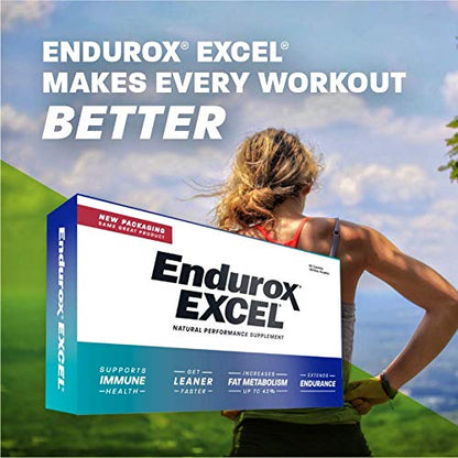 Pacific Health Endurox Excel premium workout supplement packaging highlighted on a flat surface