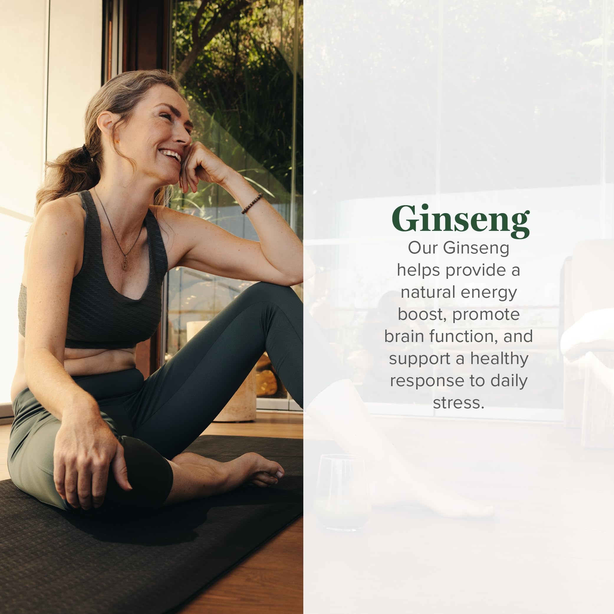 Global Healing Center 5 Ginseng organic supplement nutritional facts label