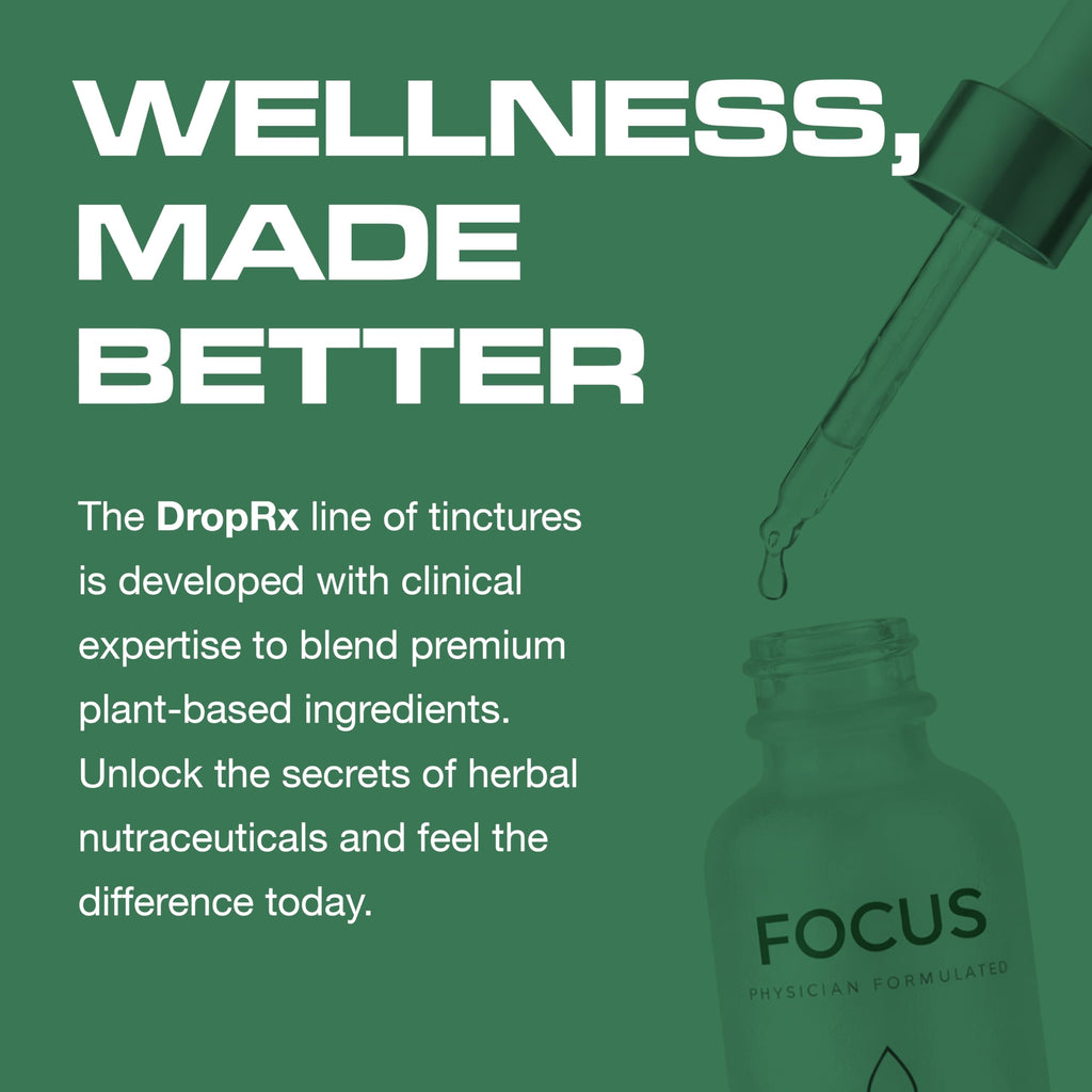 Drop Rx Focus brain health liquid drops usage instructions