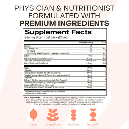 Healthycell brain supplement ingredients label detail