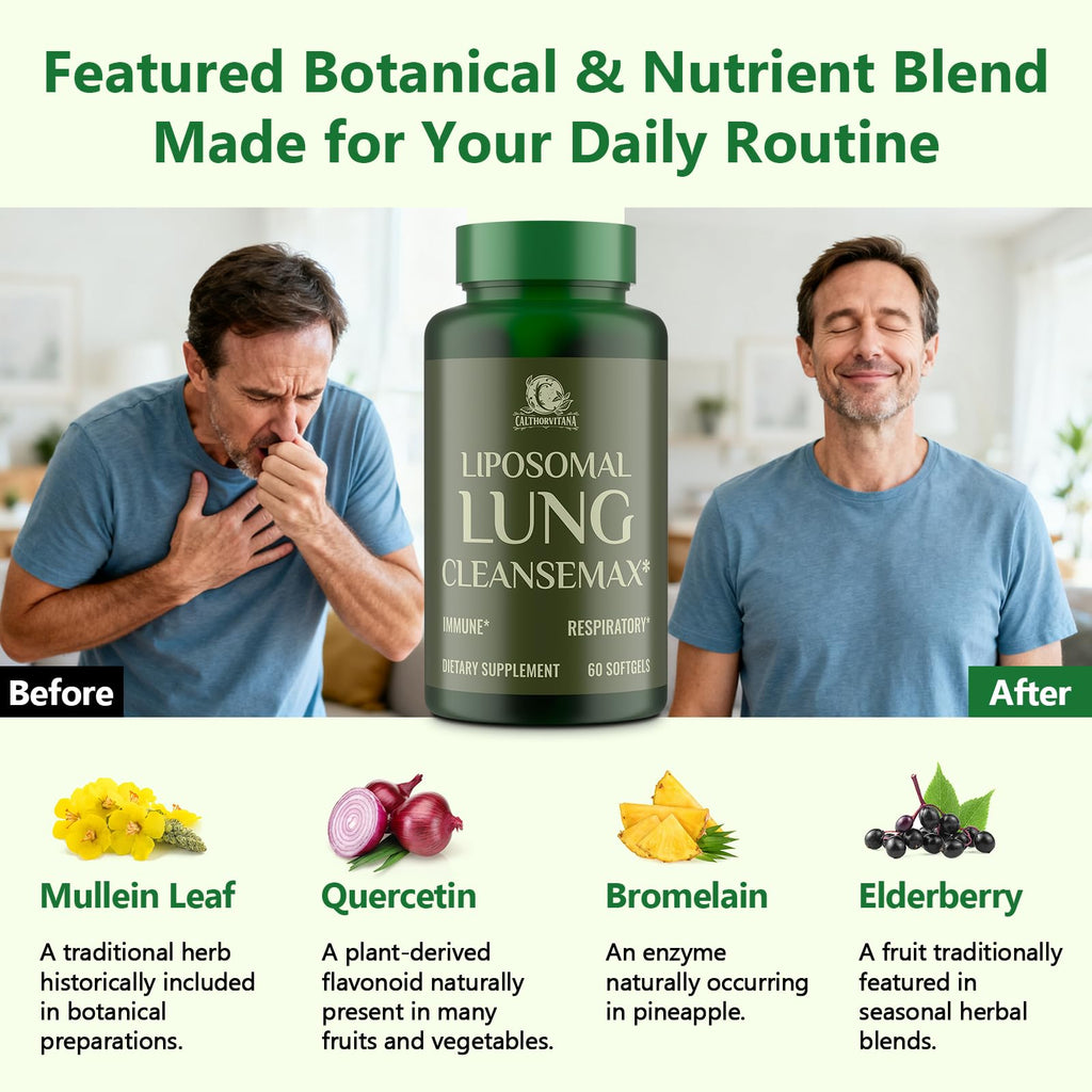 Softgel texture and quality of C Calthorvitana lung health supplement