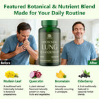 Softgel texture and quality of C Calthorvitana lung health supplement