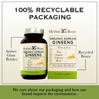 Organic Korean Ginseng capsules for energy support