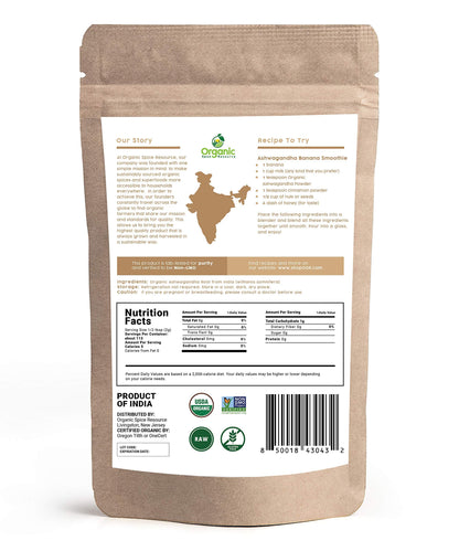 Resealable kraft bag packaging of Amrut Rhizome Ashwagandha