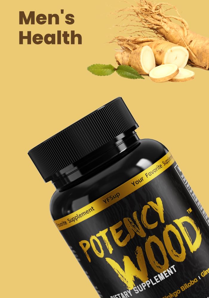 Potency Wood Ginseng Ashwagandha capsules bottle