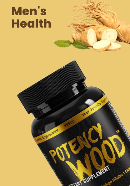 Potency Wood Ginseng Ashwagandha capsules bottle