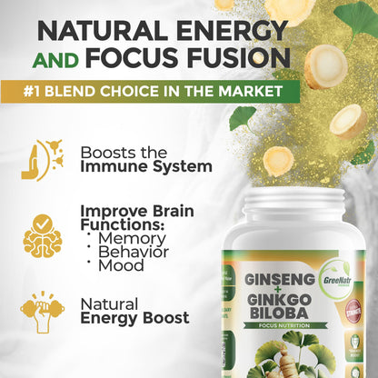 GreeNatr vegan brain supplement 60 tablets packaging
