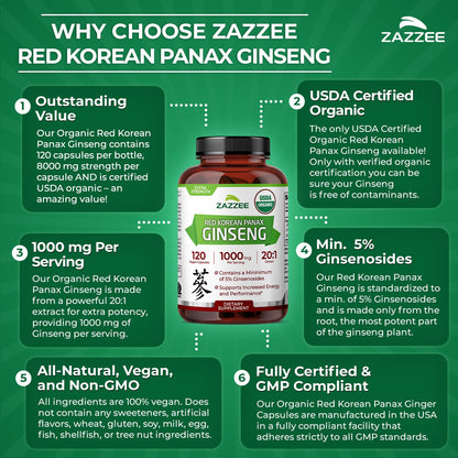 Zazzee USDA Organic certification logo on supplement bottle