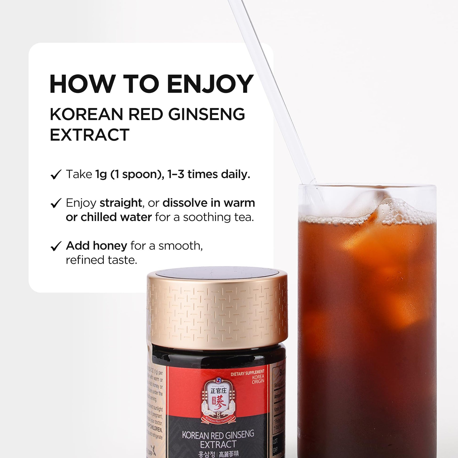 Authentic imported Korean Red Panax Ginseng supplement