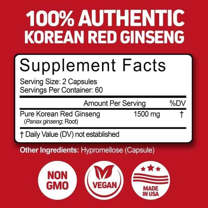 Authentic USA imported Herbtonics ginseng supplement bottle