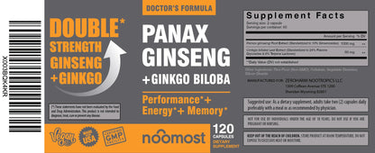 NooMost Authentic Korean Red Panax Ginseng 1000mg branding