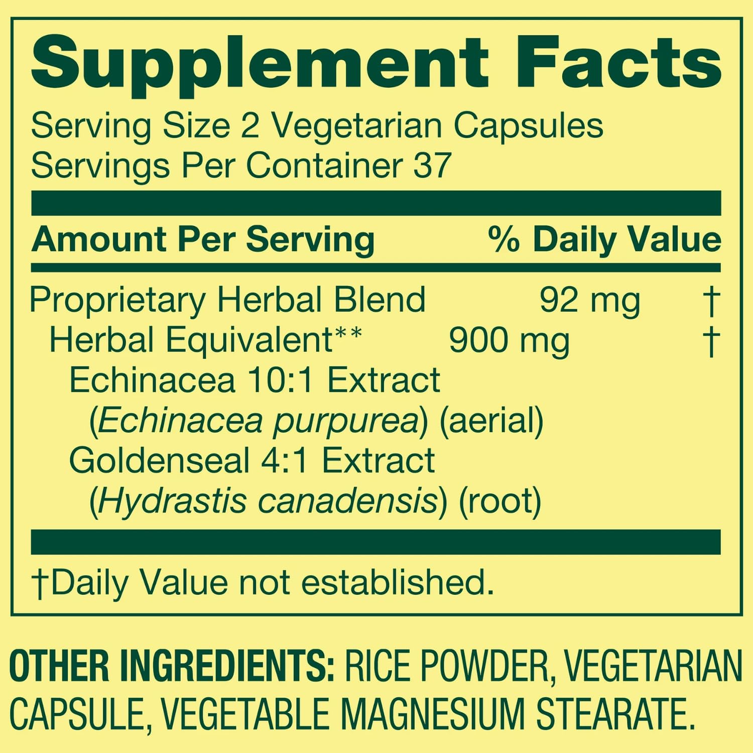 Close up of Spring Valley immune health dietary supplement capsules on a clean background