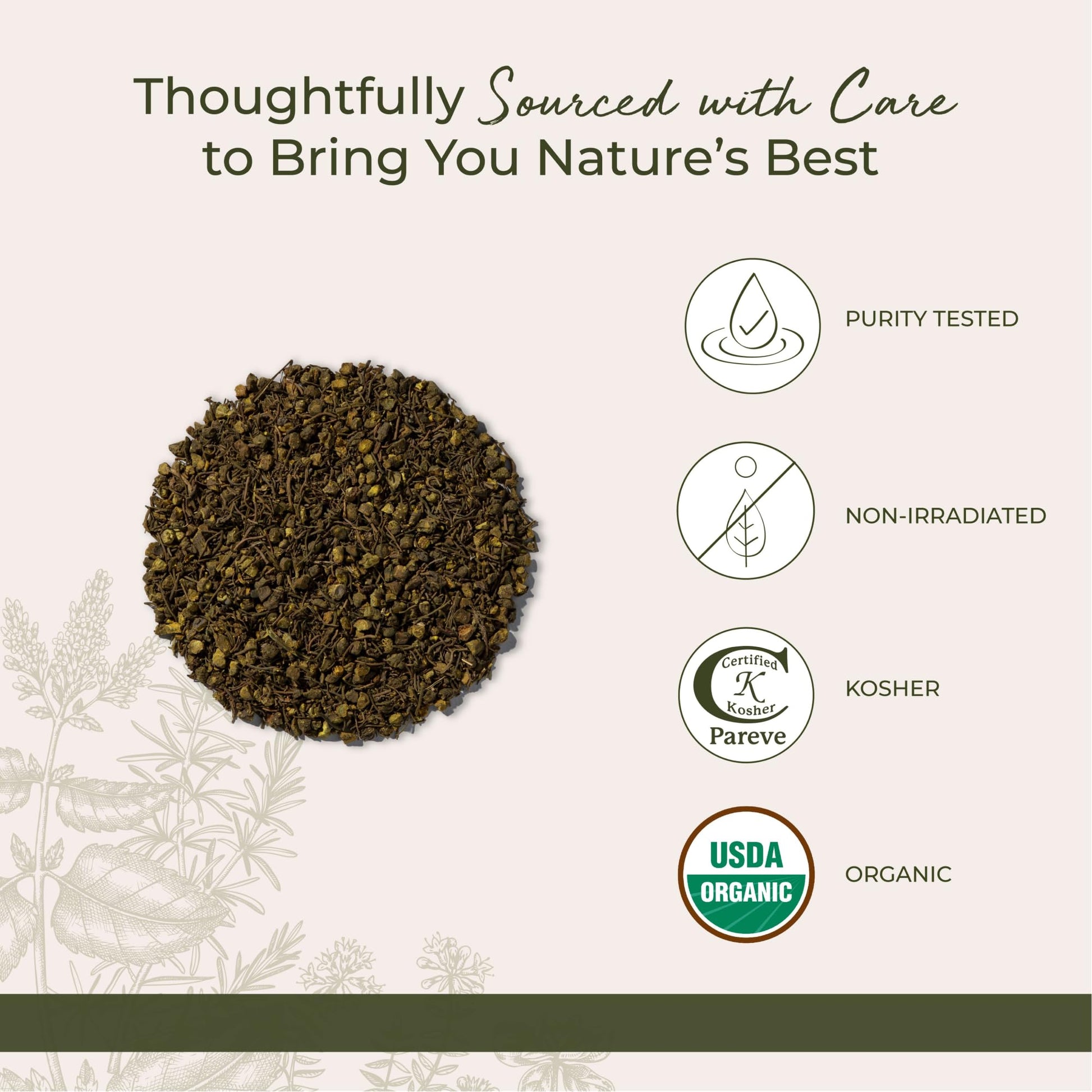 Authentic USA imported goldenseal root cut and sifted herbal pieces
