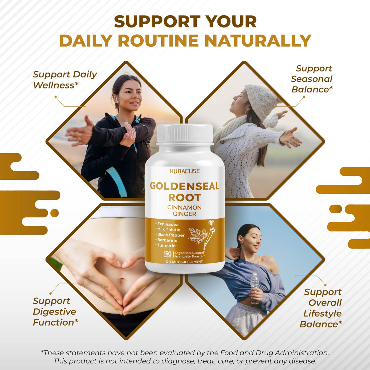Authentic NURAFUSE premium wellness supplement capsules close up view