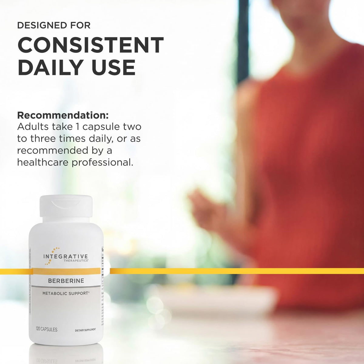 Integrative Therapeutics Berberine 500mg 60 capsules packaging for cellular energy regulation