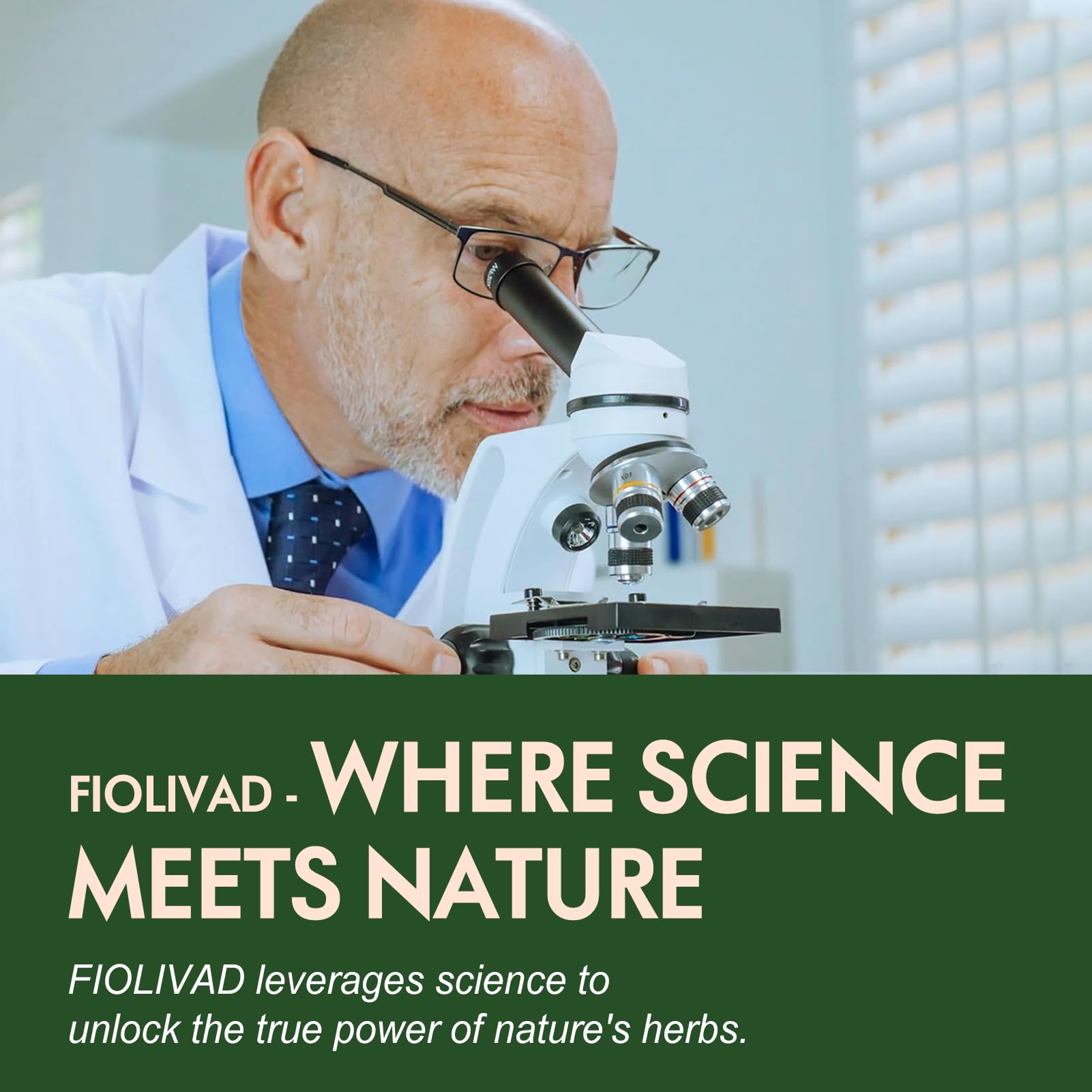Fiolivad Goldenseal Root and Echinacea extract container alongside its lifestyle respiratory wellness representation