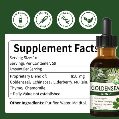 Secure packaging of imported Fiolivad Goldenseal Root Liquid Drops for premium health standards