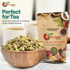 Authentic USA imported goldenseal root loose herb showing distinctive yellow and brown texture