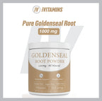 iVitamins authentic imported USA goldenseal powder side panel safety guidelines