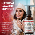 Florida Herbs Goldenseal liquid extract sixty milliliters organic supplement label details