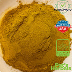 Authentic imported goldenseal root powder package displayed on a clean background