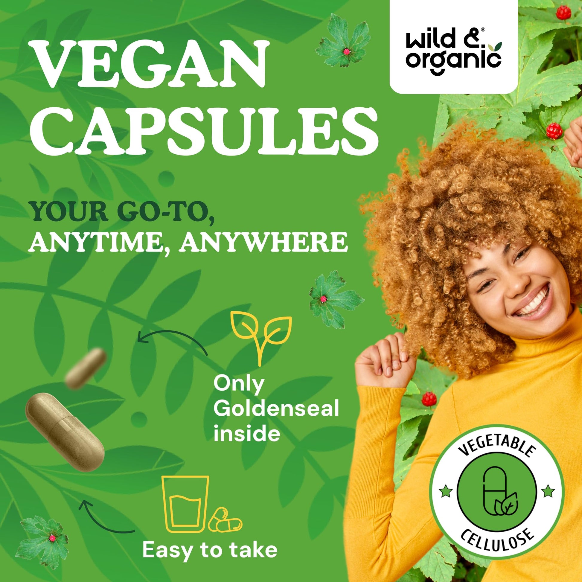 Natural herbal supplement bottle with clear dosage instructions