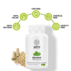 Authentic plant based Gotu Kola capsules by Arth Botanicals for stress relief