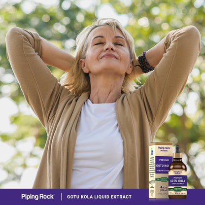 Piping Rock Premium Gotu Kola herbal supplement for focus and circulation wellness