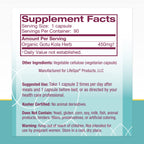 Premium imported LifeSpa capsules container showcasing whole plant Ayurvedic brain formulation