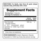 Fito Medics Centella Asiatica vegetarian capsules demonstrating product safety seals.