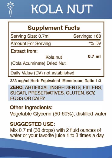 Secrets of the Tribe Cola acuminata liquid herbal tincture premium packaging