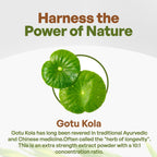 Go Nutra Gotu Kola non-GMO vegan herbal supplement nutritional facts panel