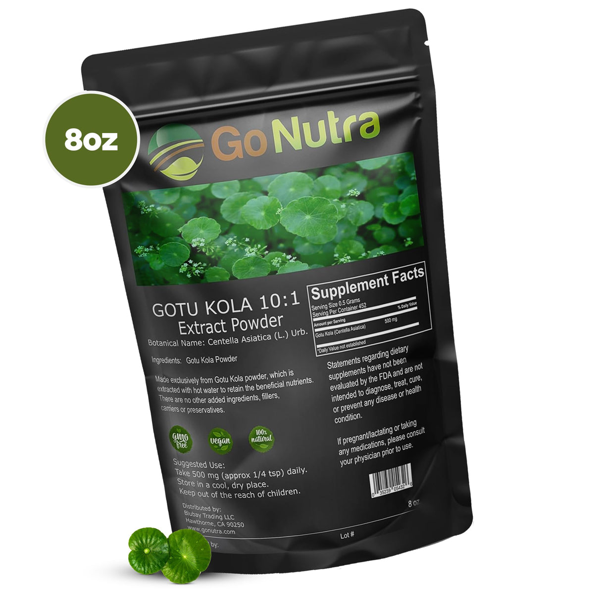 Go Nutra authentic USA sourced skincare and cognitive wellness powder bag