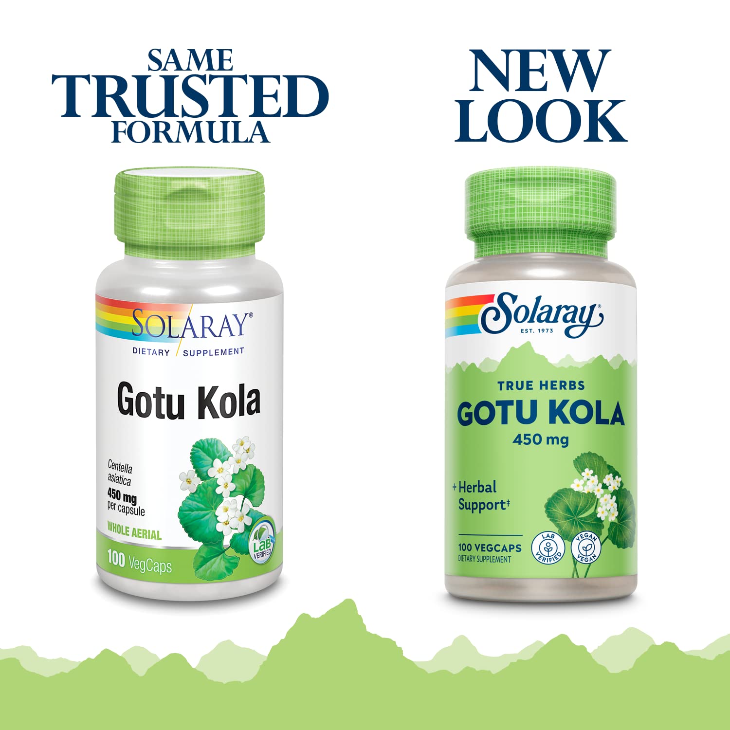 Solaray Centella Asiatica dietary supplement bottle displaying clear ingredient labels.