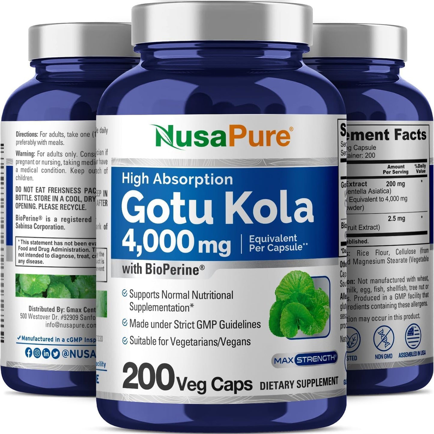Premium herbal extract bottle with BioPerine absorption shield