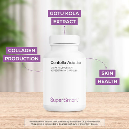 Supersmart Centella Asiatica standardized herbal capsules container side view