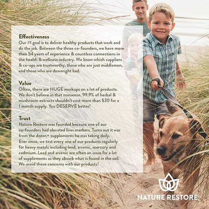 Close up of Nature Restore vegetarian capsules containing premium standardized Gotu Kola herb