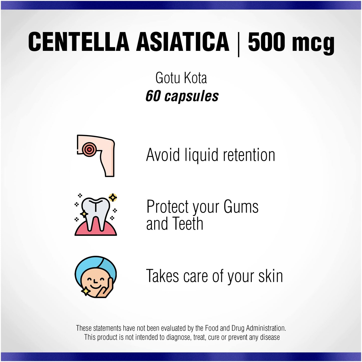 Authentic USA imported Natural Systems Gotu Kola 60 capsules for skin elasticity