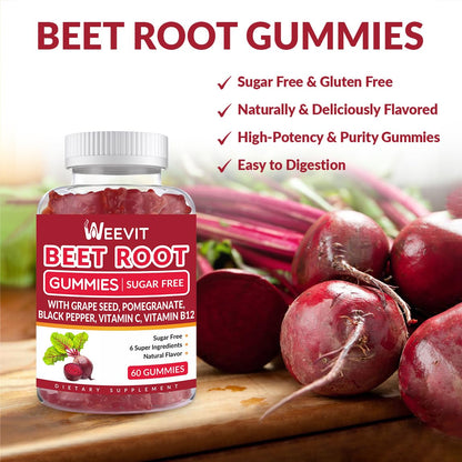 Side view of Weevit nitric oxide booster gummy packaging