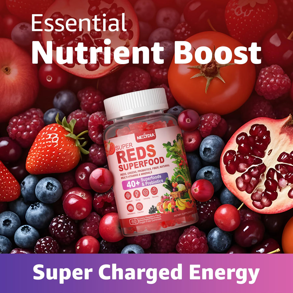 Healthy lifestyle with Nextdia daily superfood gummy supplement