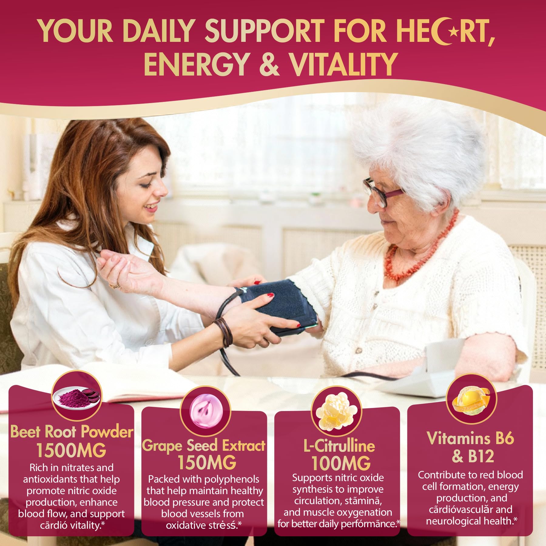 Soft chew texture of Neviss Beet Heart supplement