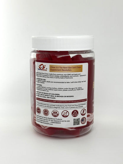 Detailed view of the 1500mg beet root supplement seal