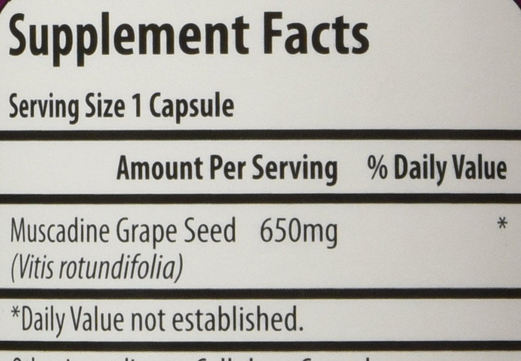 Fresh Health Nutritions Muscadine Grape Seed extract antioxidant supplement