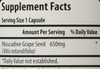 Fresh Health Nutritions Muscadine Grape Seed extract antioxidant supplement