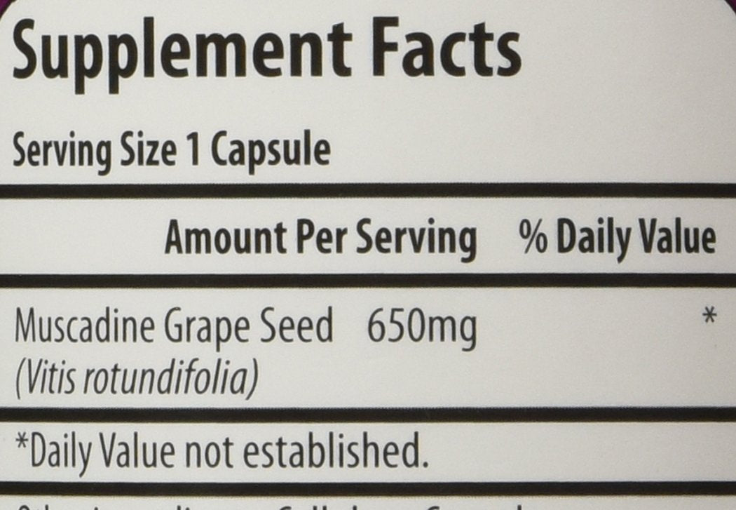 Fresh Health Nutritions Muscadine Grape Seed extract antioxidant supplement