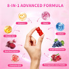 Raspberry flavored beet root gummy supplement label details