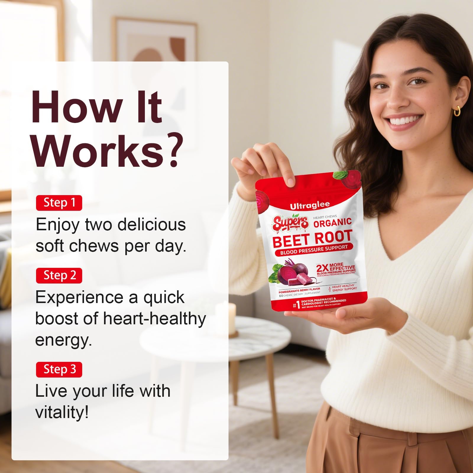 Authentic USA imported Ultraglee heart health supplement