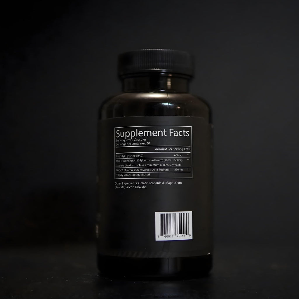 Side label showing organic astragalus and ginger ingredients