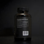 Side label showing organic astragalus and ginger ingredients